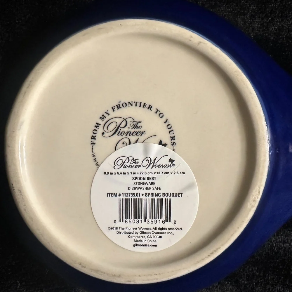 Pioneer Woman Floral Stonewware Spoon Rest 